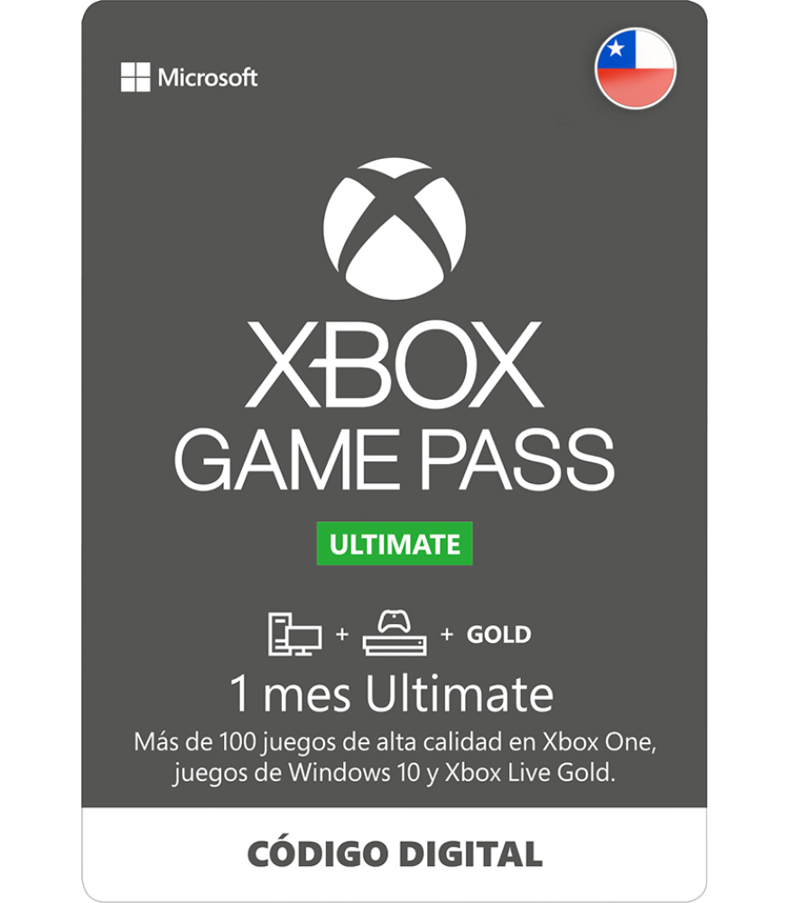 Normalmente polvo Leer 1 Mes Ultimate Gamepass XBOX CHILE